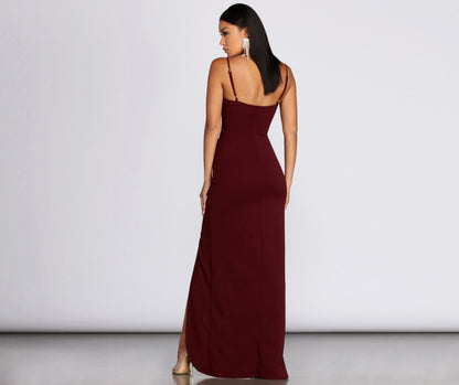 Tamara Formal Stylish Sleeveless Wrap Dress