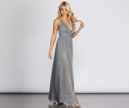 Marian Metallic Stylish Formal Dress