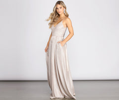 Jasmine Formal Stylish Glitter A-Line Dress