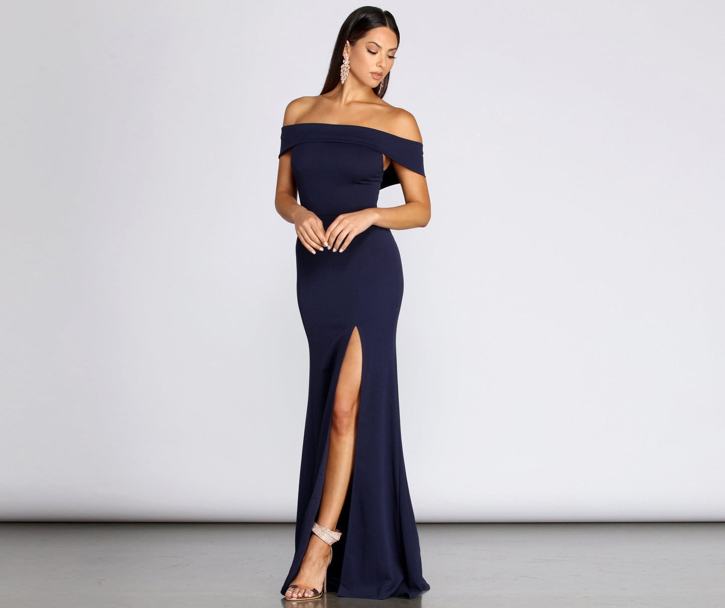 Layci Formal Stylish High Slit Dress