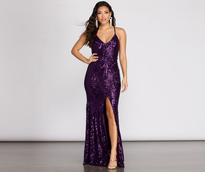 Chrissy Formal Stylish Sequin Mermaid Dress