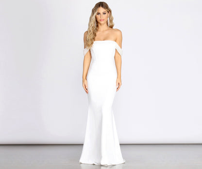 Kalel Off The Charming Shoulder Mermaid Dress