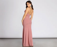 Alia Deep Stylish V Mermaid Dress