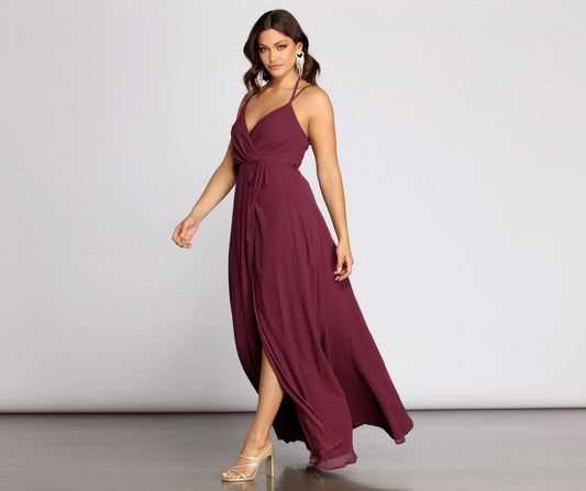 Rylie Chiffon A-Line Gown - Lady Occasions