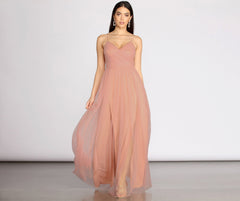Devon Tulle Stylish A-Line Dress