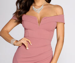 Everylynn Formal Stylish Wrap Mermaid Dress
