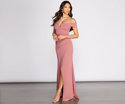 Everylynn Formal Stylish Wrap Mermaid Dress