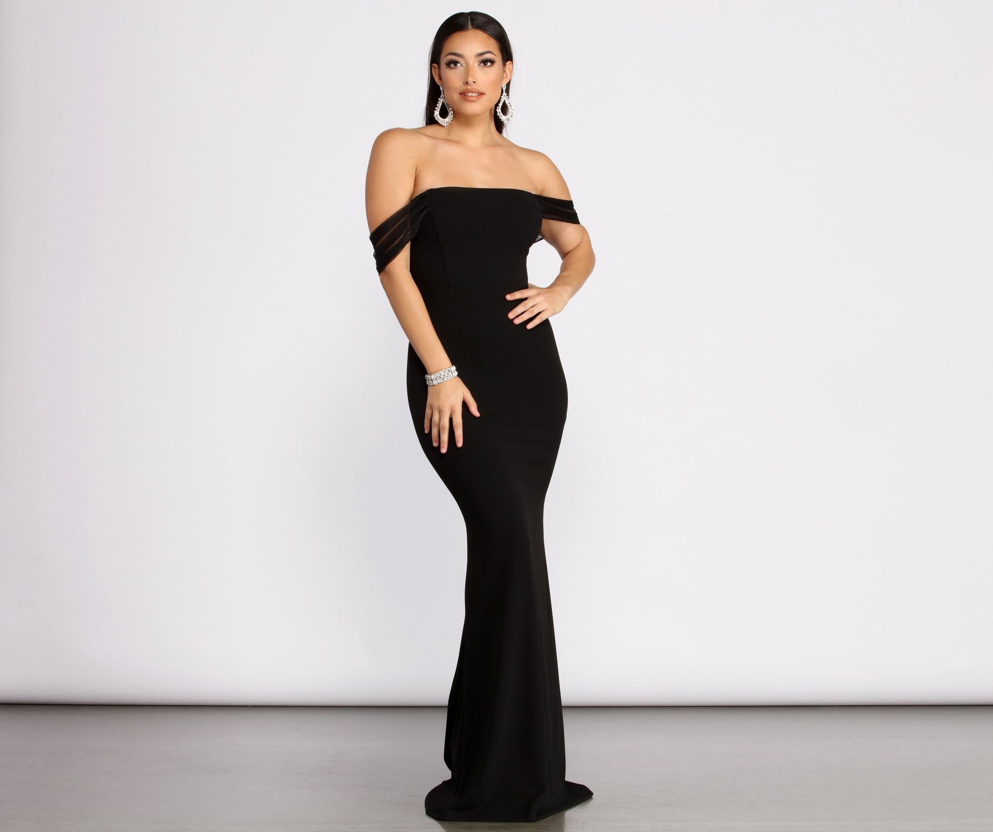 Kalel Off The Shoulder Mermaid Dress - Lady Occasions