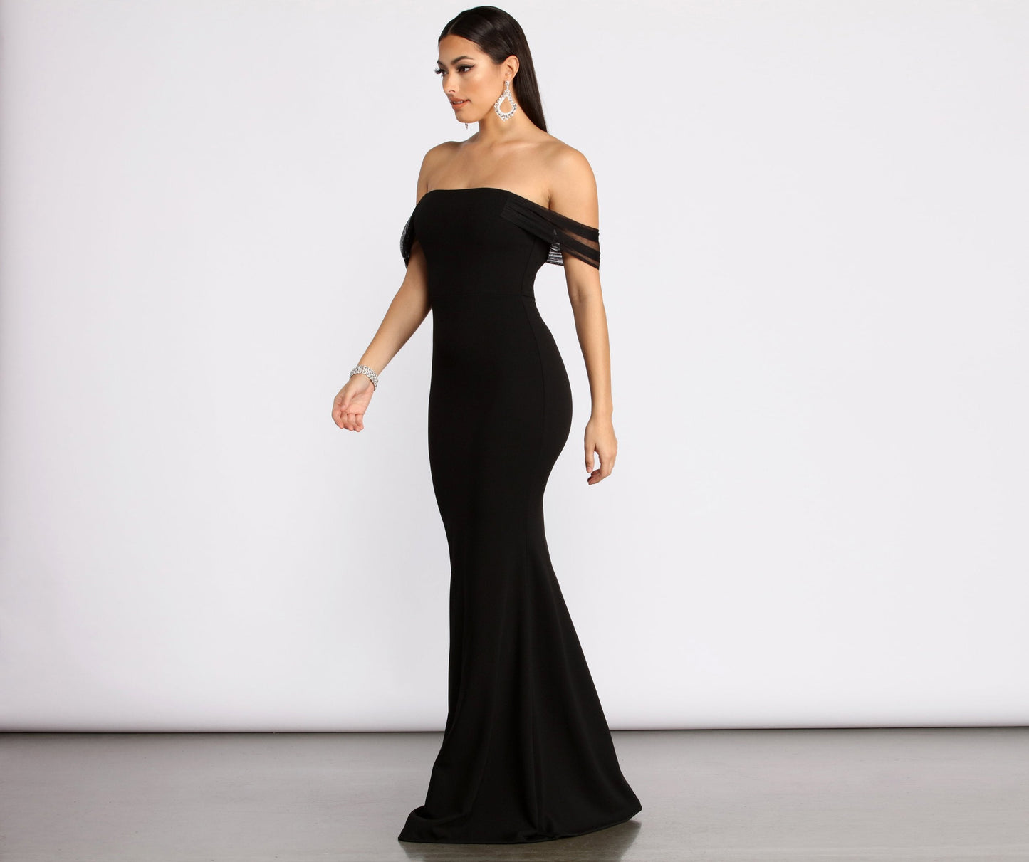 Kalel Off The Charming Shoulder Mermaid Dress