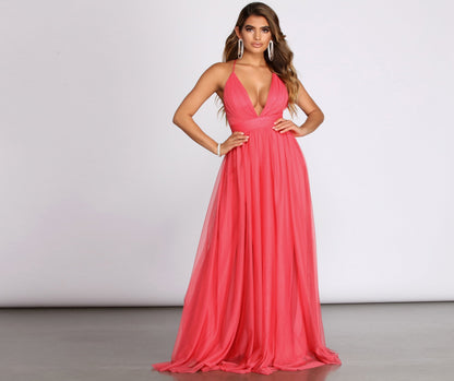 Jodi Tulle Stylish A-Line Dress