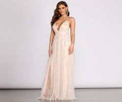 Piper Glitter Stylish A-Line Dress