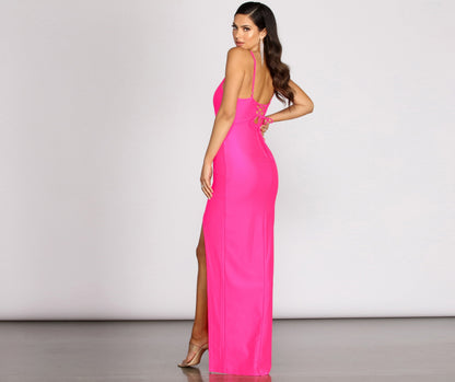 Sahara Lace Up Charming Back Wrap Dress