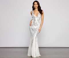 Danielle Sequin Stylish Mesh Mermaid Dress