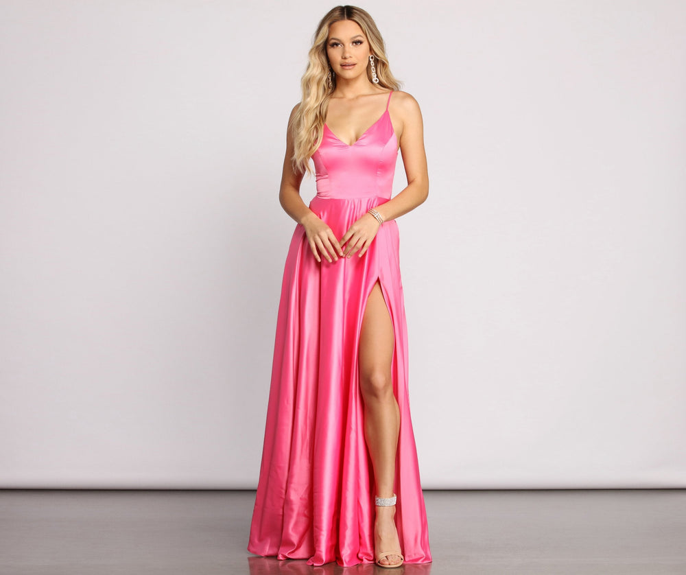 Juliet Formal High Slit Dress - Lady Occasions