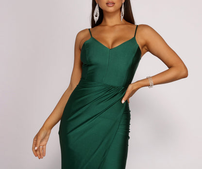 Nicki Formal Stylish Wrap Sleeveless Dress