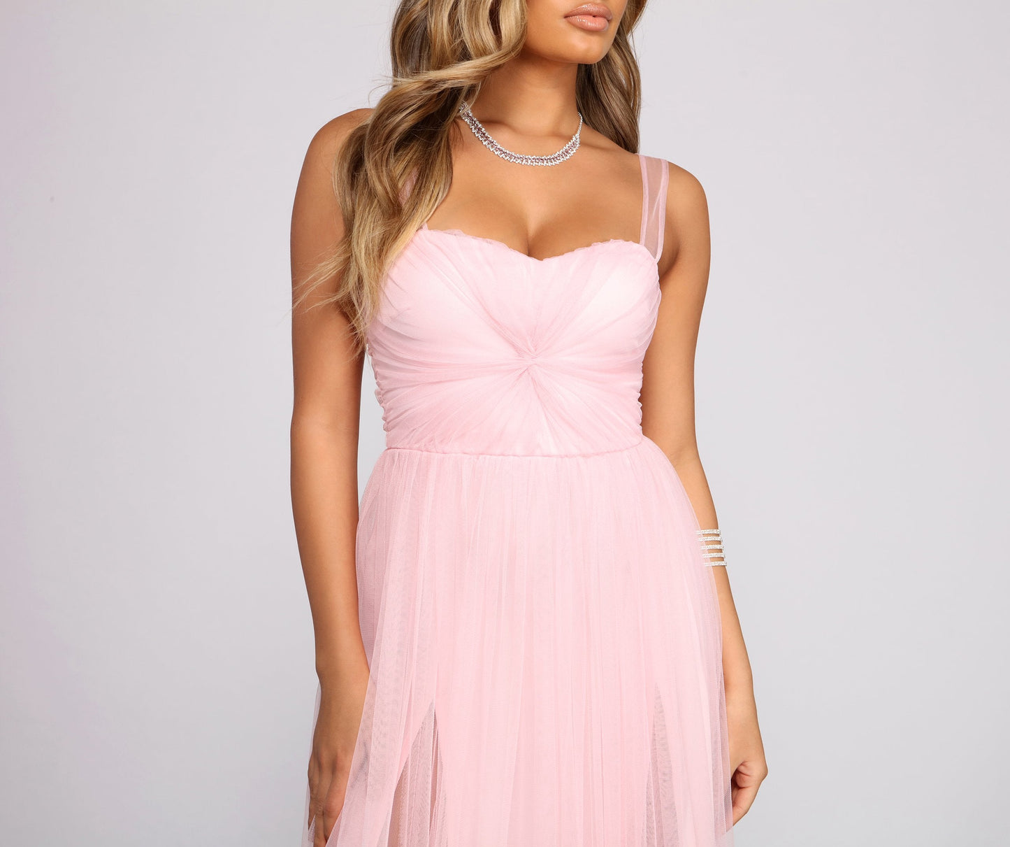 Vanessa Sweetheart Stylish A-Line Tulle Dress