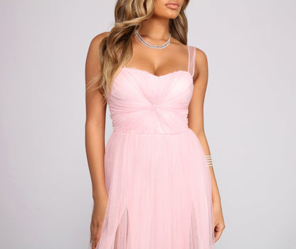 Vanessa Sweetheart Stylish A-Line Tulle Dress