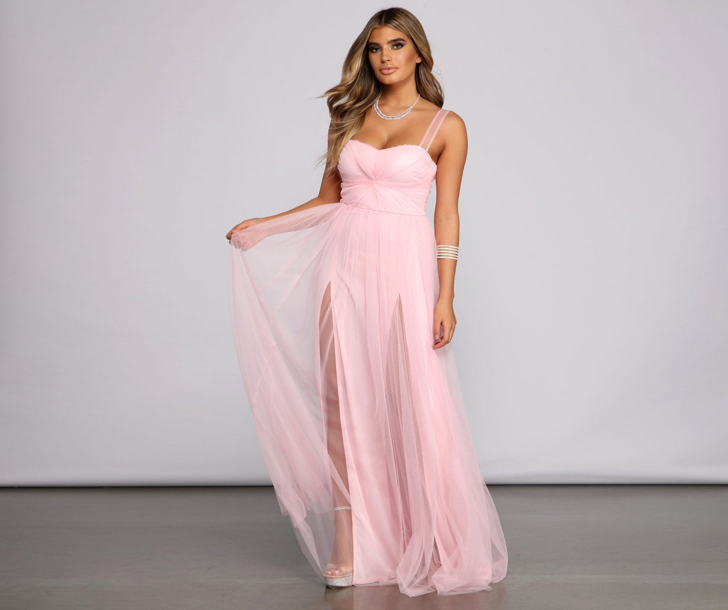 Vanessa Sweetheart Stylish A-Line Tulle Dress