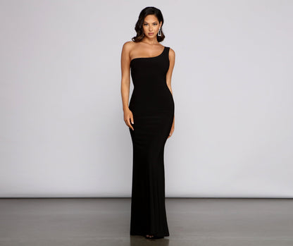 Leilani Formal One-Shoulder Charming Open Back Dress