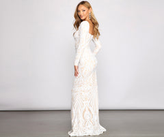 Yesenia Formal Stylish Sequin Mermaid Dress