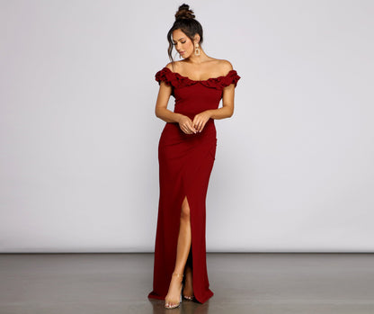 Leslie Off-The-Shoulder Mermaid Dress - Lady Occasions