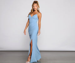 Skyler Formal Stylish A-Line Crepe Dress