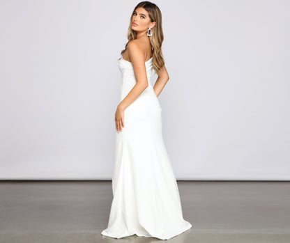 Susana Asymmetric Off Charming Shoulder Mermaid Dress