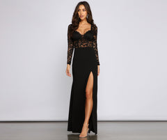 April Formal Lace Mermaid Dress - Lady Occasions