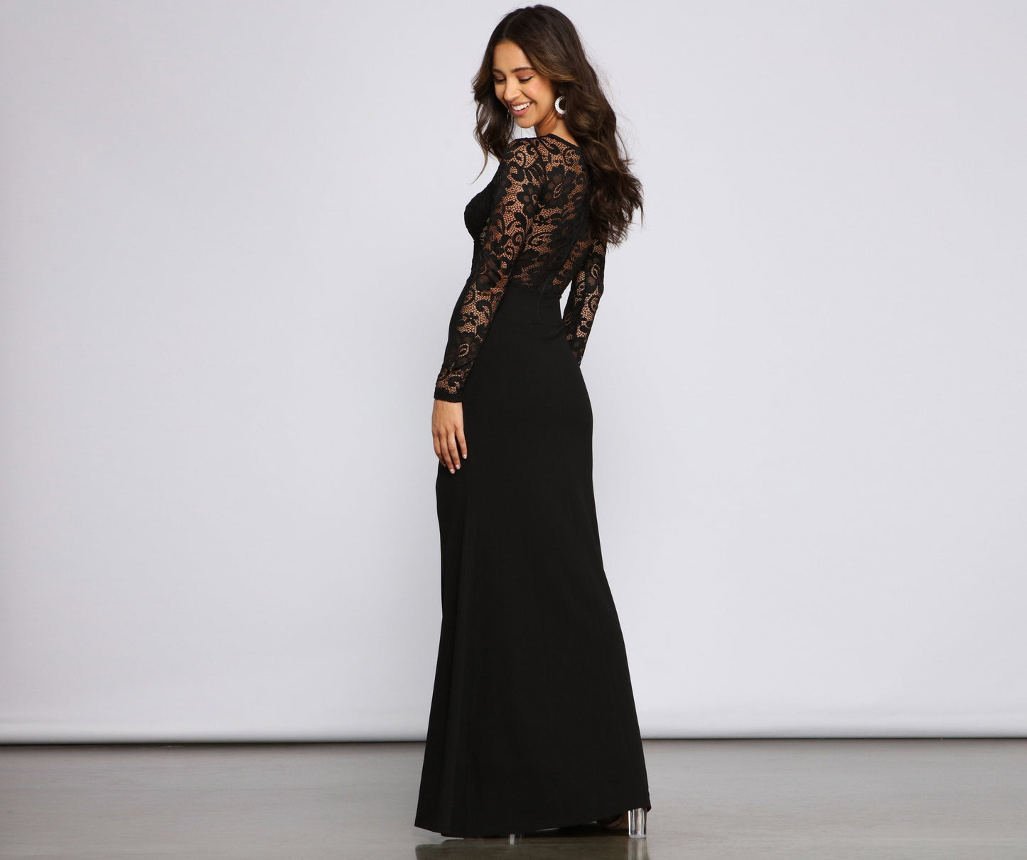 April Formal Stylish Lace Mermaid Dress