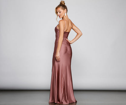 Hazel-Anne Formal Stylish Ruched Mermaid Dress