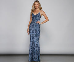 Remi Sequin Stylish Mesh Mermaid Dress