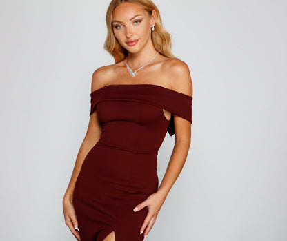 Layci Formal Stylish High Slit Dress