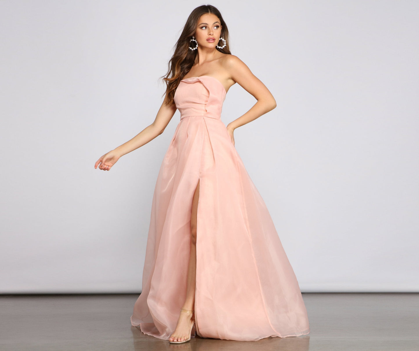 Zora Formal Stylish Strapless A-Line Dress