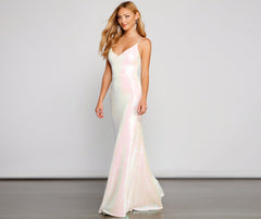 Irene Sequin Stylish Floor-Length Formal Dress