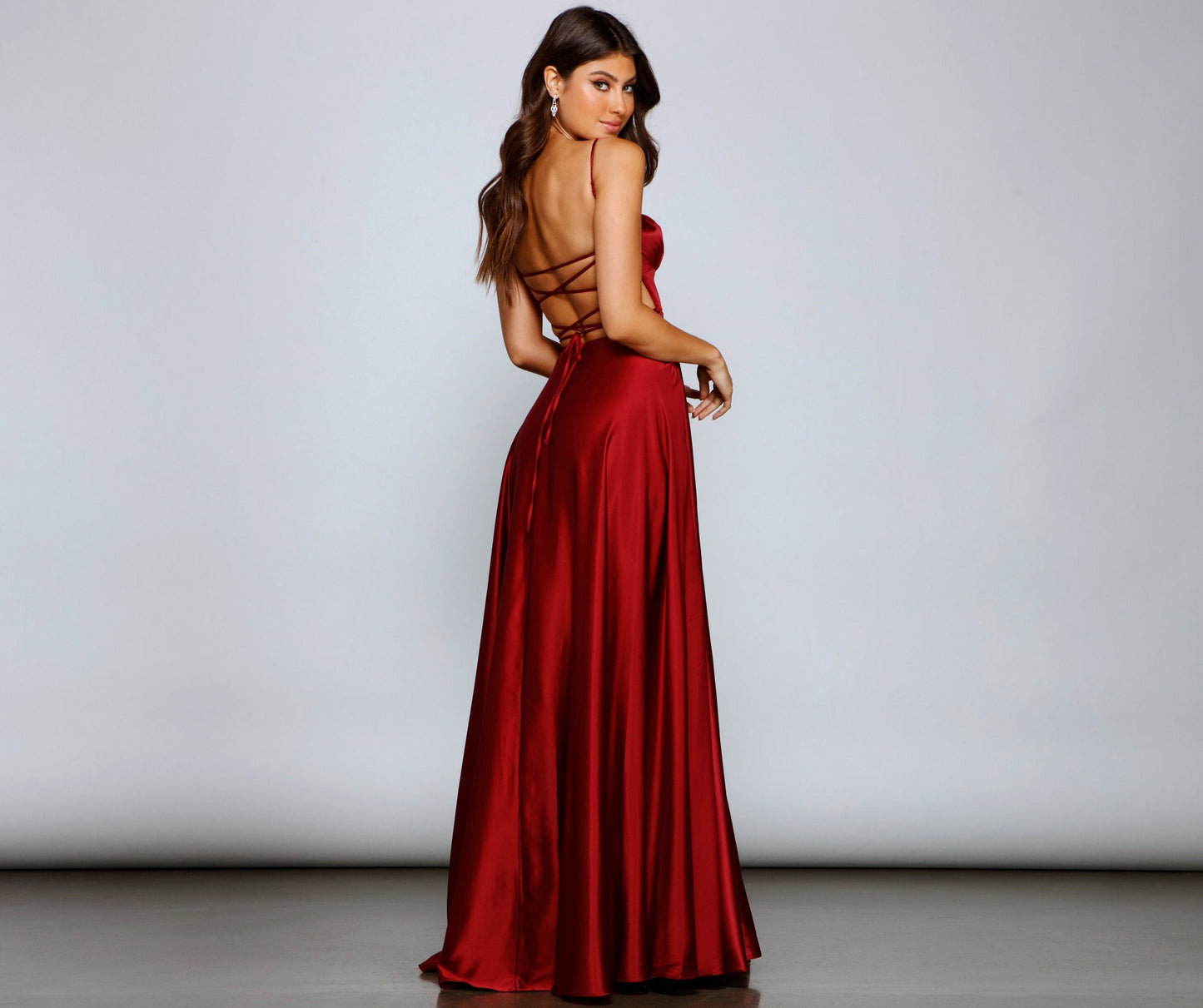 Jenny A-Line Stylish Satin Formal Dress