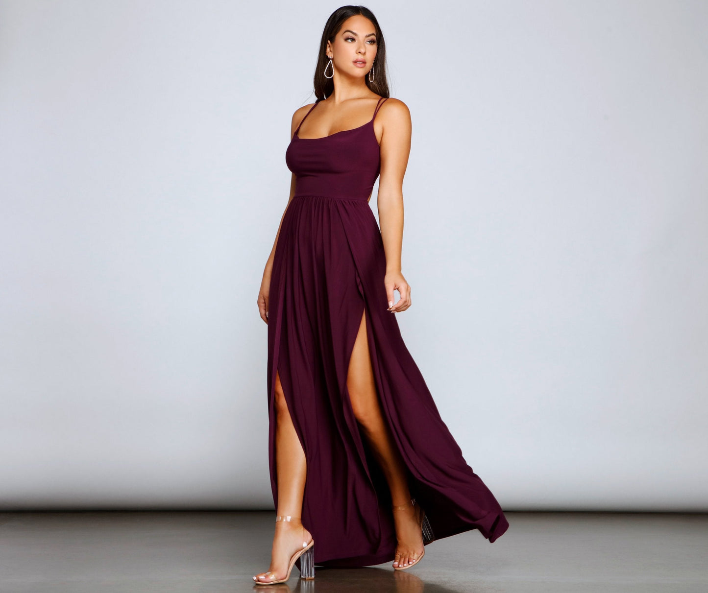 Fleur Formal Double High Slit Dress - Lady Occasions