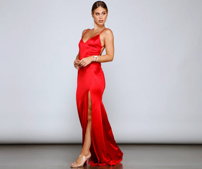 Karasi Formal High Charming Slit Mermaid Dress