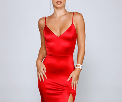 Karasi Formal High Charming Slit Mermaid Dress