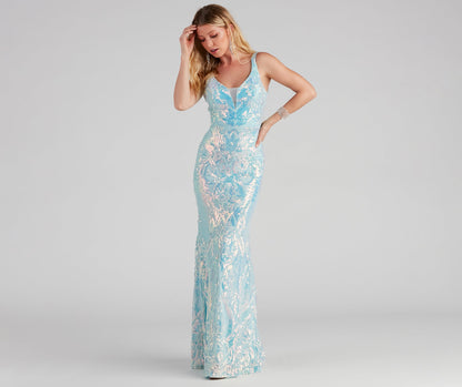 Sylvia Formal Sequin Charming Mermaid Long Dress