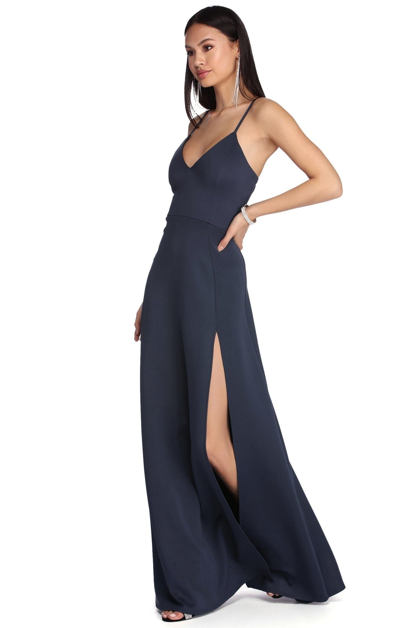 Avianna Formal Stylish High Slit Dress