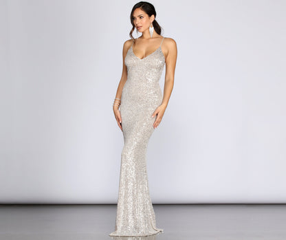 Teagan Elegant Sequin Gown