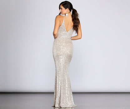 Teagan Elegant Sequin Gown