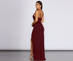Bailey Strappy Stylish Formal Crepe Dress