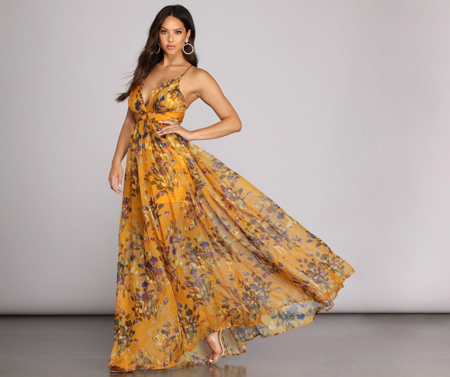 Leanna My Sunshine Floral Dress - Lady Occasions