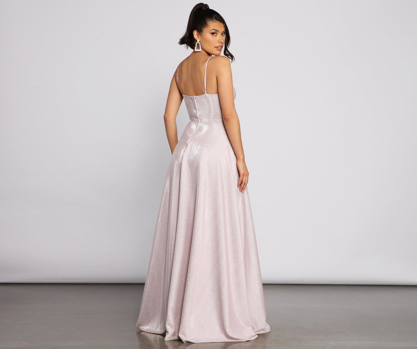 Noelle Formal Woven Charming Glitter Ball Gown