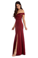 Christine Off The Charming Shoulder Ball Gown