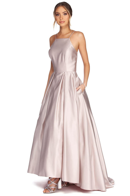 Harper Formal Stylish Satin Ball Gown