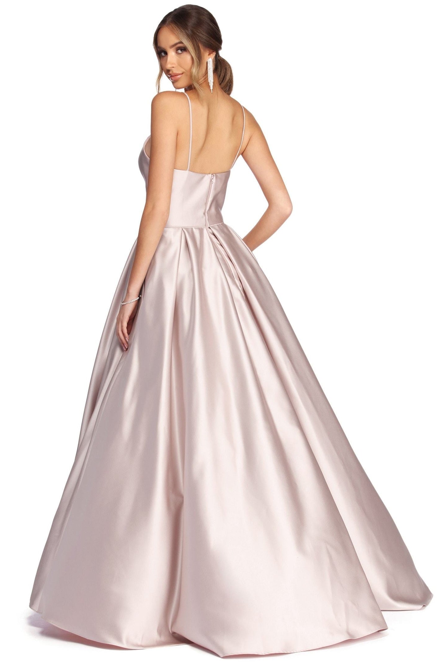 Harper Formal Stylish Satin Ball Gown