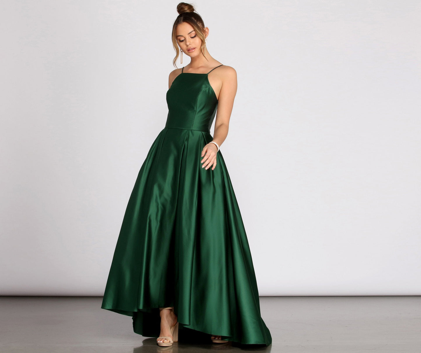 Harper Formal Satin Ball Gown - Lady Occasions