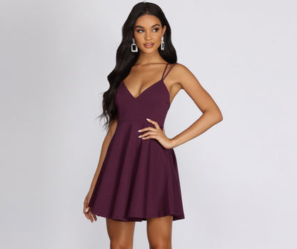 Livin' With Finesse Skater Dress - Lady Occasions